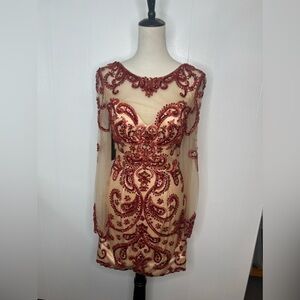 Homecoming dress/ party dress/ cocktail dress/ formal/ sleeve dress